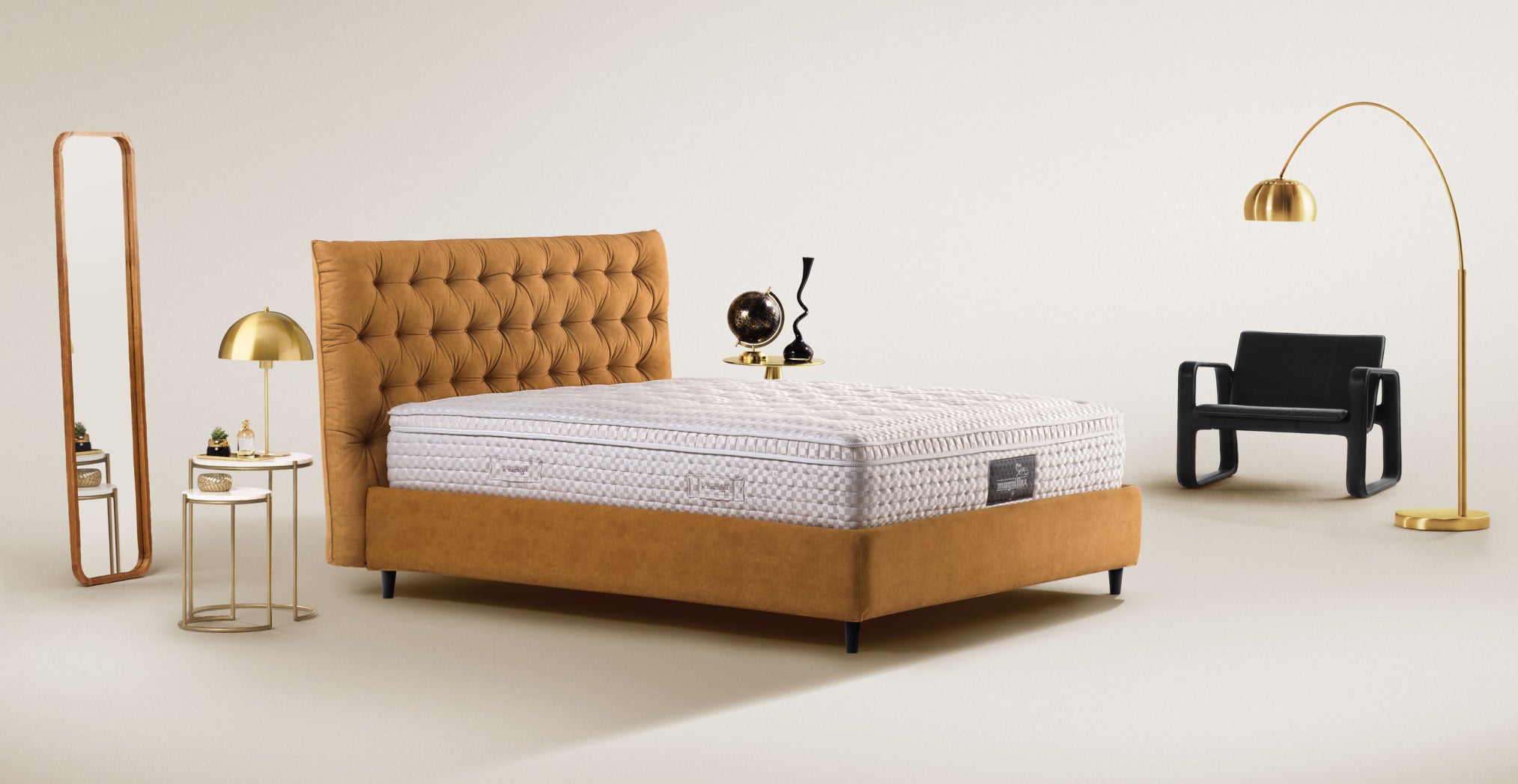 Experience stylish, personalised beds in UAE by Magniflex, designed to enhance comfort and support your mattress Dubai nightly.