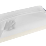 MagniStretch pillow with a handprint pressed into the Memoform® layer.